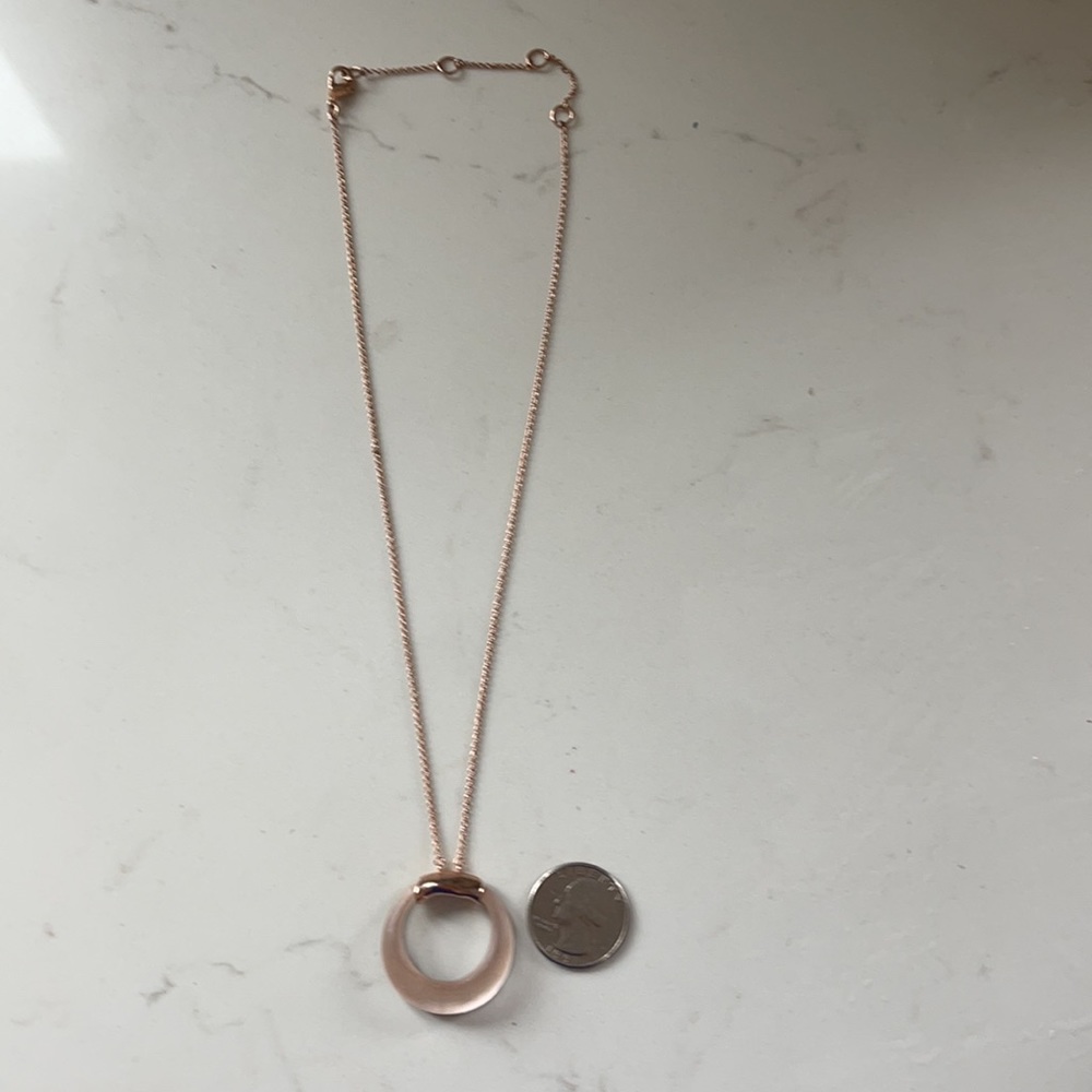 Alexis Bittar rose gold lucite necklace - Picture 6 of 6